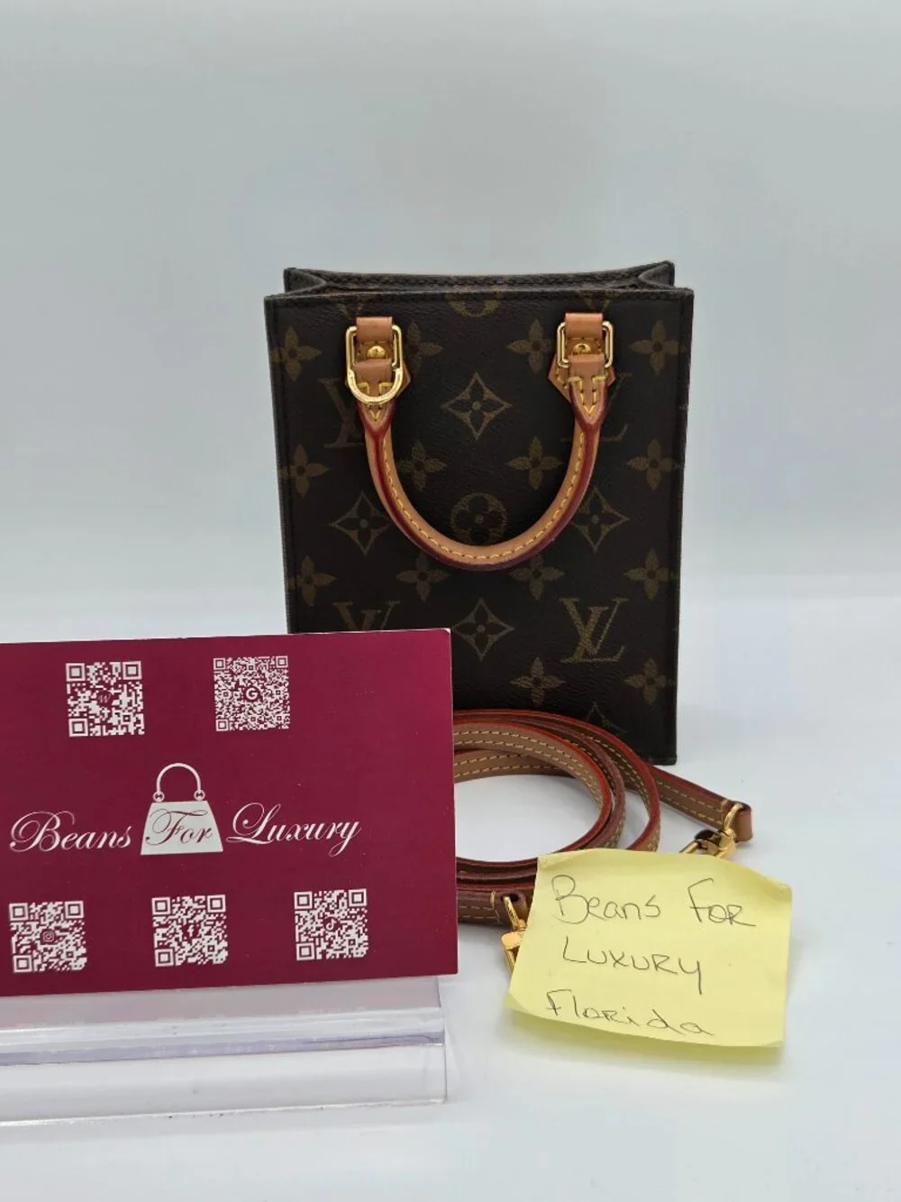 Louis Vuitton Monogram Petit Sac Plat | Crossbody | CA3260 | Authenticated